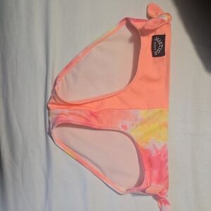 Justice Neon Pink and Yellow Tie-Dye Bikini Bottom
